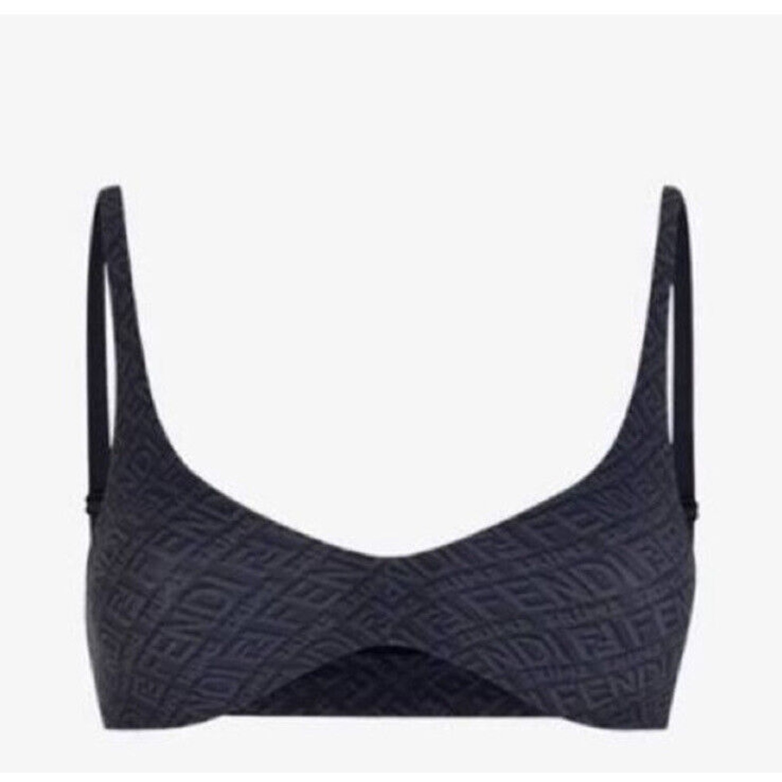 Fendi x Skims Scoop Bralette Colorado/California black and grey