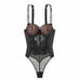 Victoria's Secret Very Sexy Bodysuit Teddy Rhinestone VS LOGO lace Medium *New