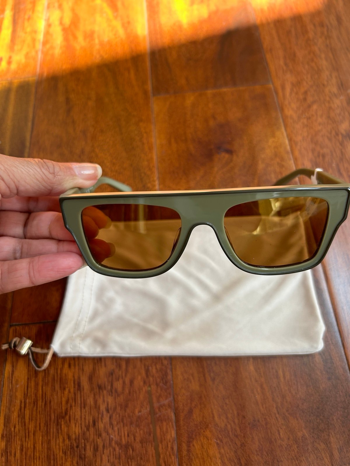Tory Burch Oversized Geometric Sunglasses