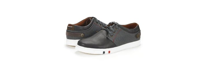 (Size 10) Men's Grey Oxford Sneakers Lace Up Casual Walking Shoes (Brand New)