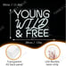 NEW Young Wild & Free Dimmable LED Light Neon Sign ( Party Decoration Gift Fun