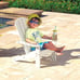 Kid's Patio Furniture, White, Gift for Ages 3-8