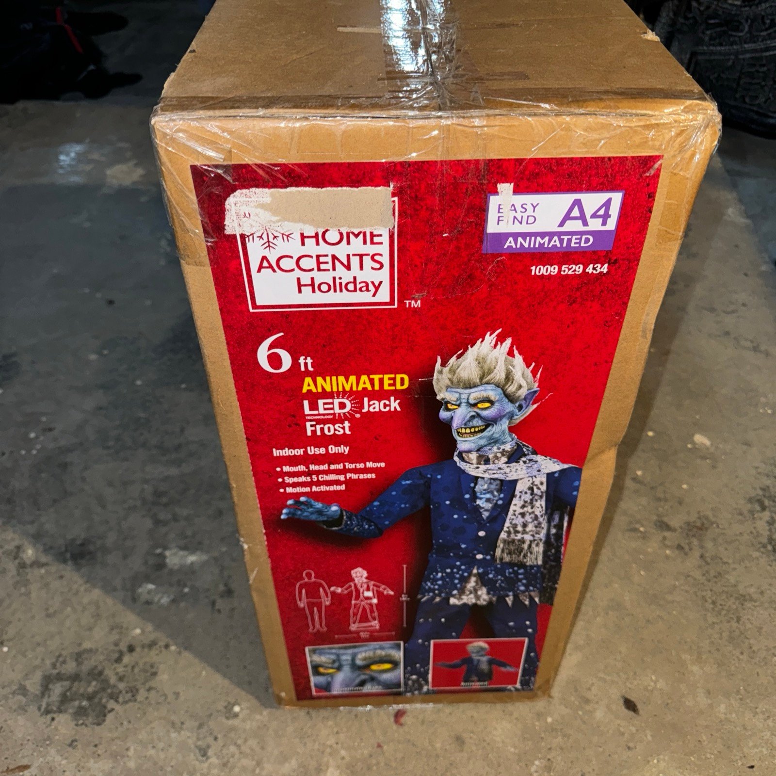 6 ft. Animated LED Jack Frost Christmas Prop Animatronic *IN HAND