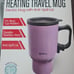 B-Well Heating Travel Mug Electric Mug Anti- Spill Lid with USB Charger