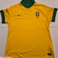 Nike Yellow CBF Brasil National Soccer Jersey Size XL