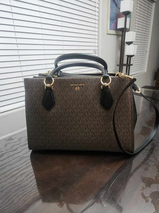 Michael Kors Signature Logo Large Satchel Bag
