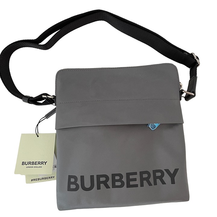 Burberry Men's Charcoal Grey Neo Nylon Shoulder Bag, 8052870
