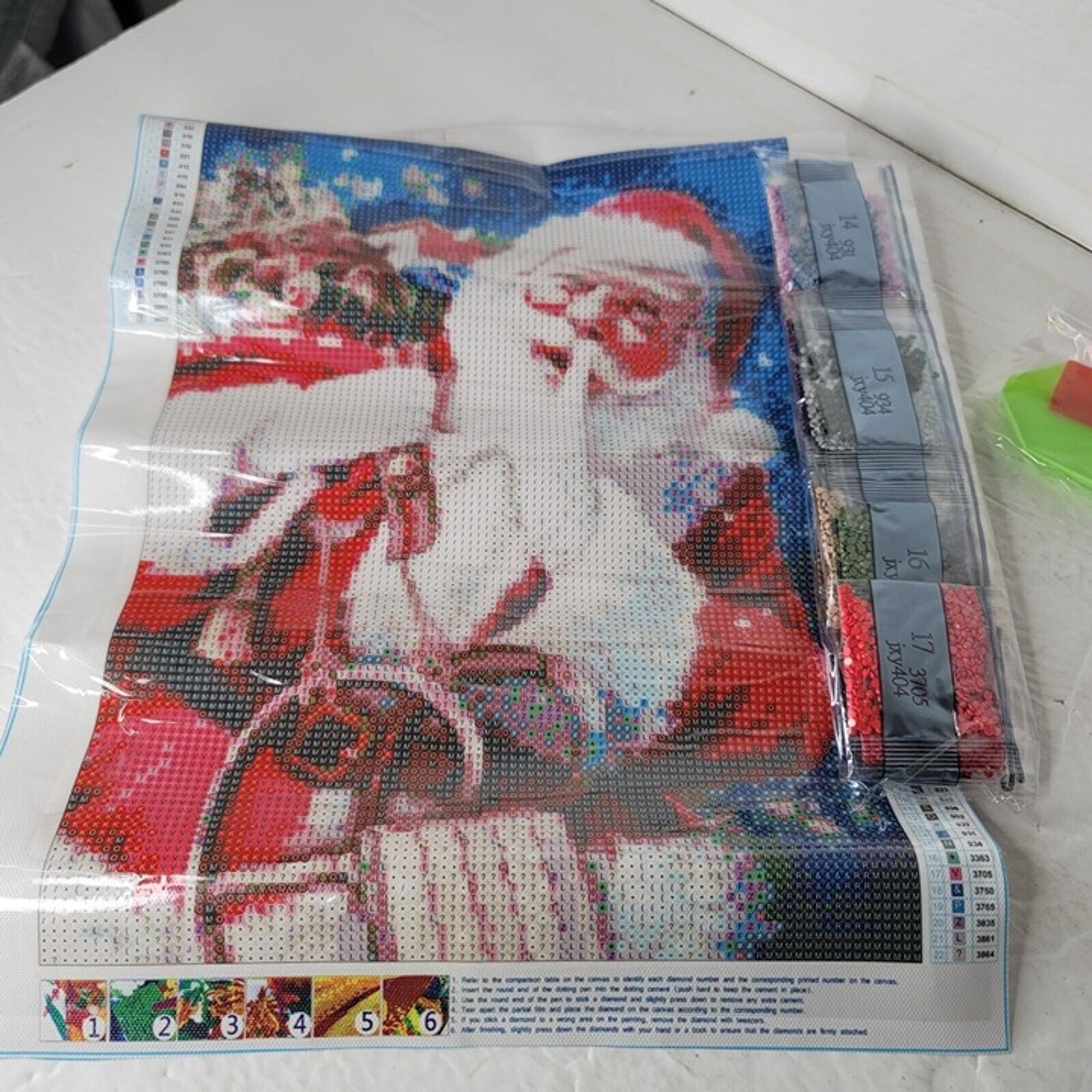 Christmas Diamond Painting Kits for Adults Santa 5D Diamond Art  JXY404