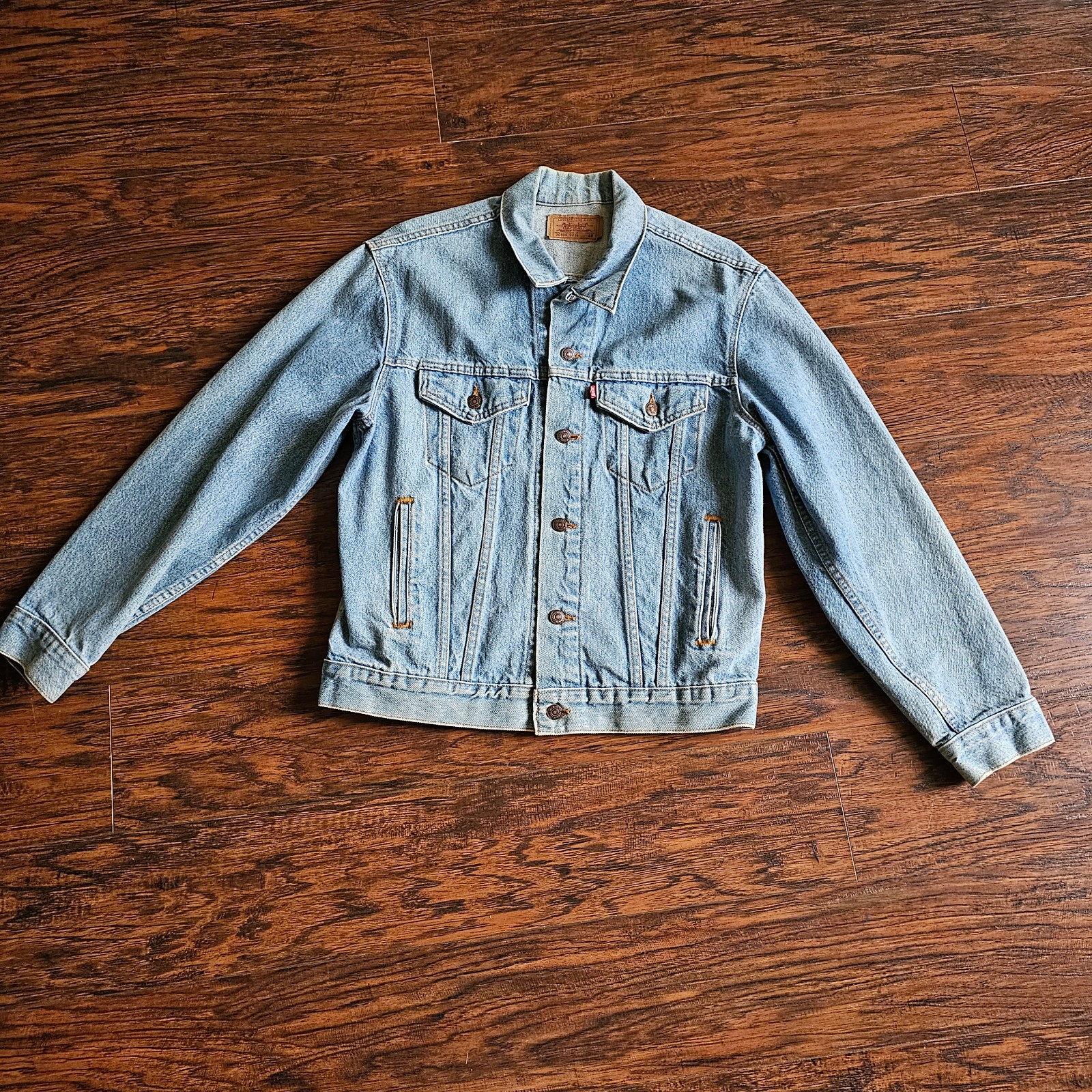 Vintage 1980s LEVI'S 70506-0216 Acid Wash Sz 40 Denim Jacket Made In USA