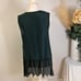 GUARDAROBA Silk Dress Dark Green Sheer Bottom Size M New A 0259