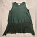 GUARDAROBA Silk Dress Dark Green Sheer Bottom Size M New A 0259