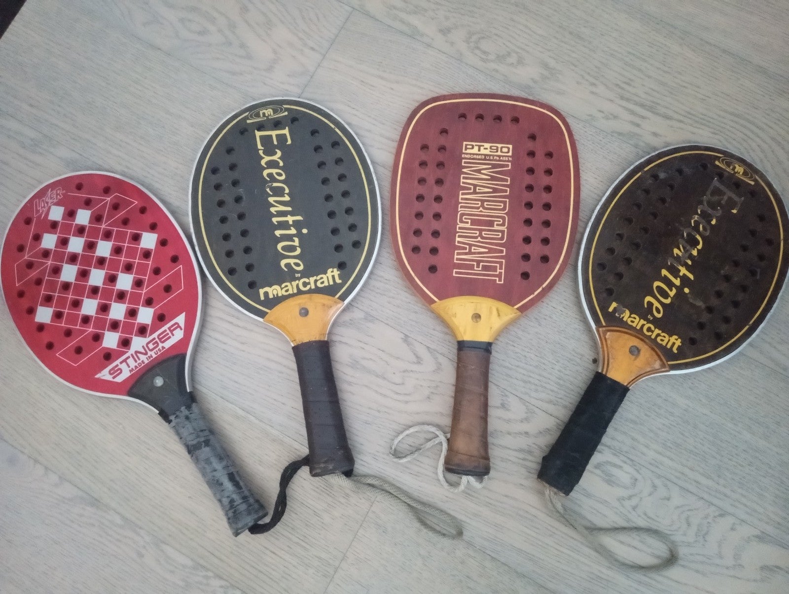 4 Wooden Rackets