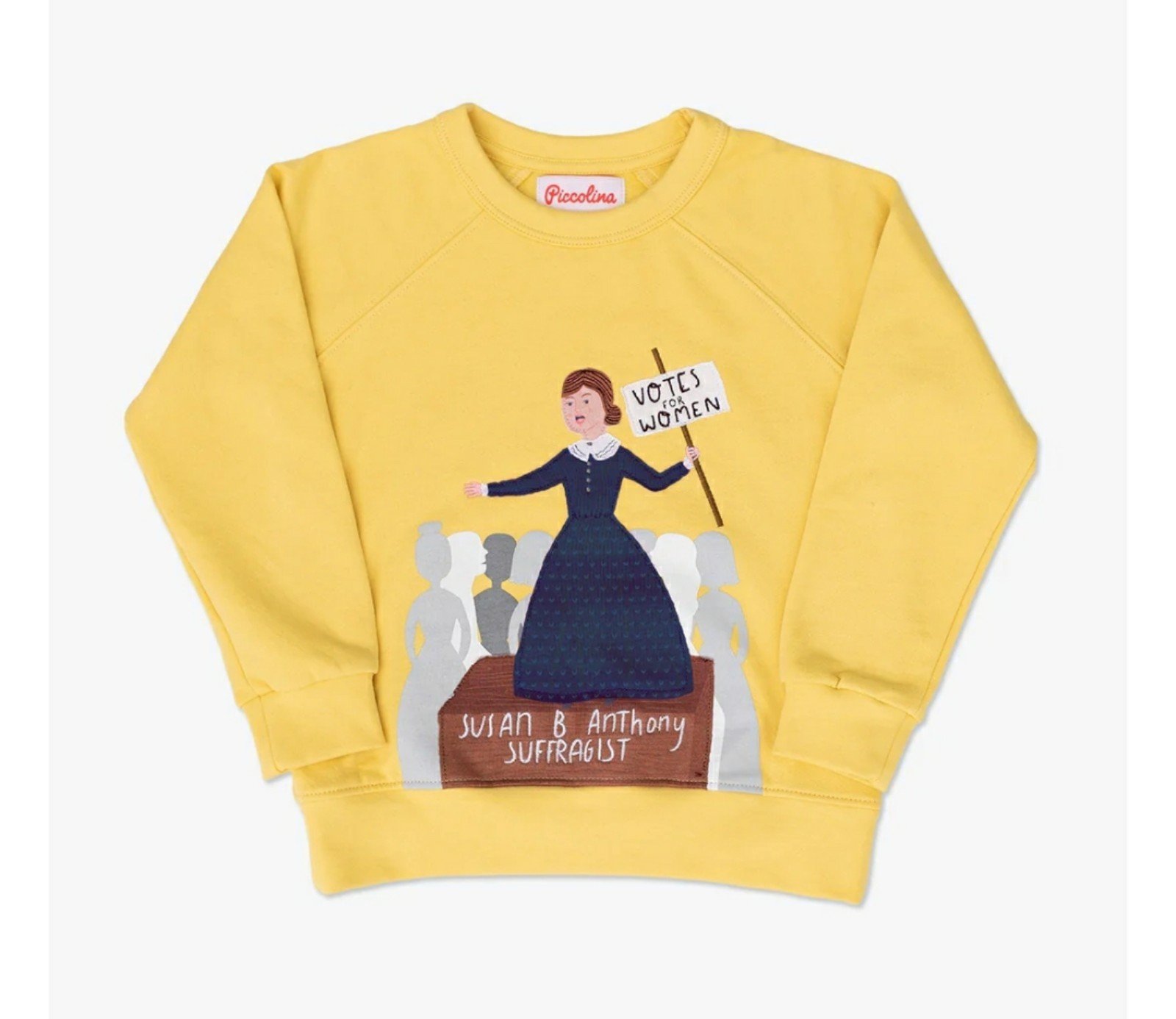 New Piccolina Susan B. Anthony Embroidered Trailblazer Sweatshirt
