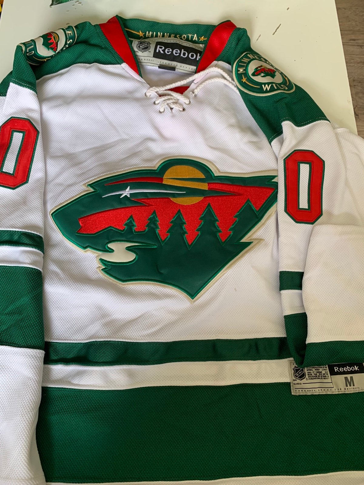 Dubnyk Wild Reebok Jersey Size Medium