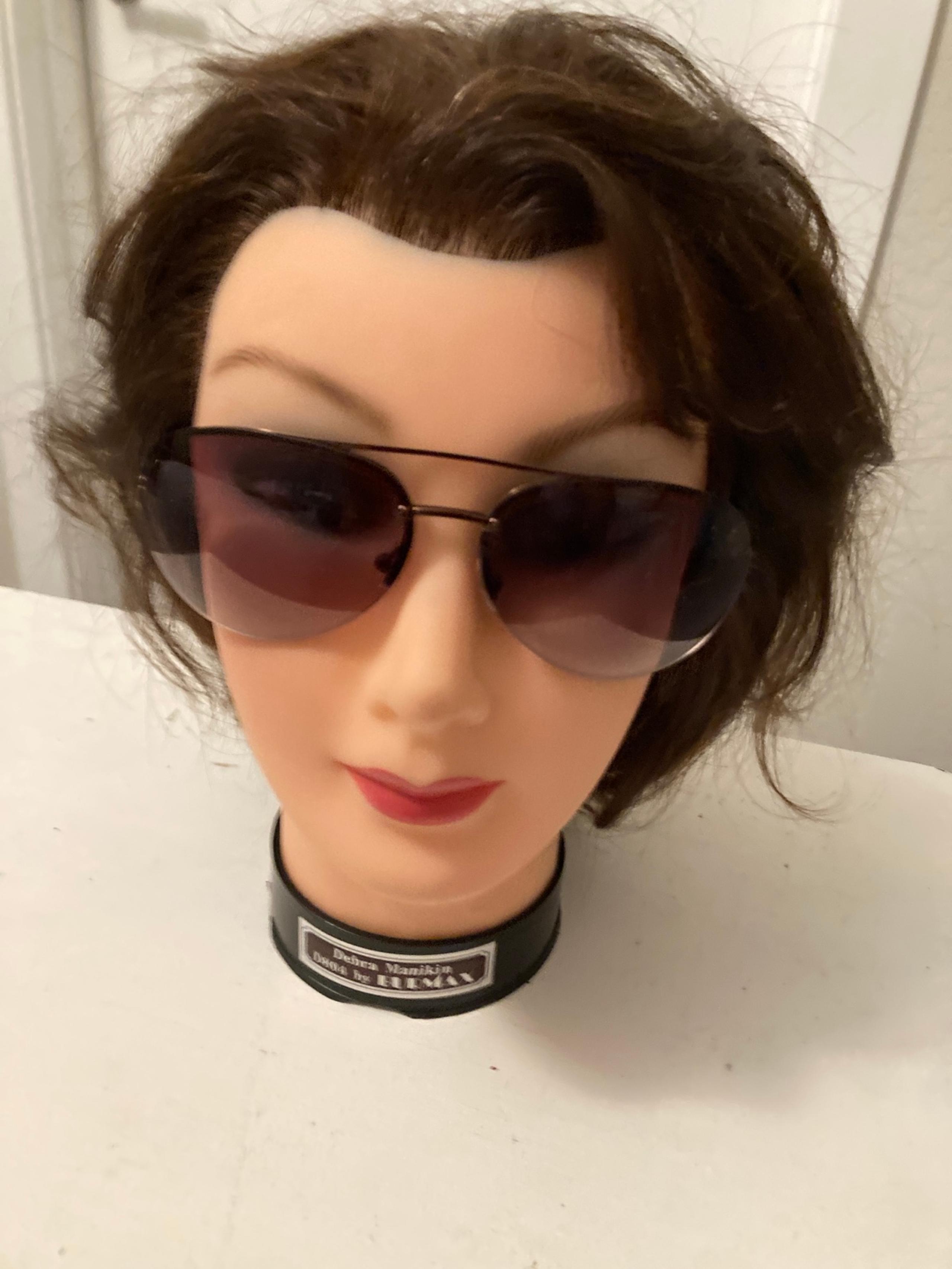 Marc Jacobs Womens Aviator Sunglasses Dark Brown Tortoise Gold Accents Ray Ban