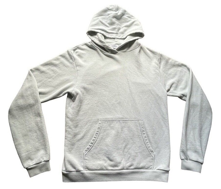 John Elliot Hoodie Pullover Sweatshirt USA Made Aqua Blue Size 2 Women