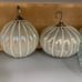 2 Glass Pearl Pumpkins !