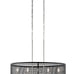 Kichler Edmund 5-Light Satin Black and Brushed Nickel Industrial Frosted Glass