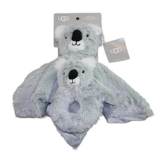 UGG Polar Lovey & Rattle Plush Gift Set Security Blanket Baby Infant Koala NWT