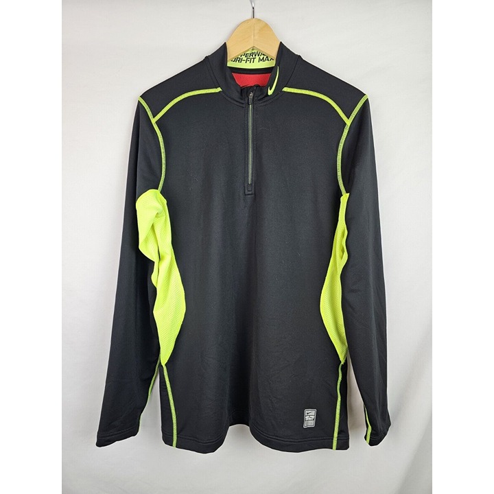 Nike Pro Combat Men's Shirt Size Medium Black Hyperwarm Dri-Fit Long Sleeve Top