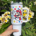 Super Mario Bros Tumbler 40 oz tumbler with hand carry handle. Brand New. 40 Oz.