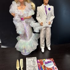 Crystal Barbie and Ken lot Vintage Mattel 1983 minty