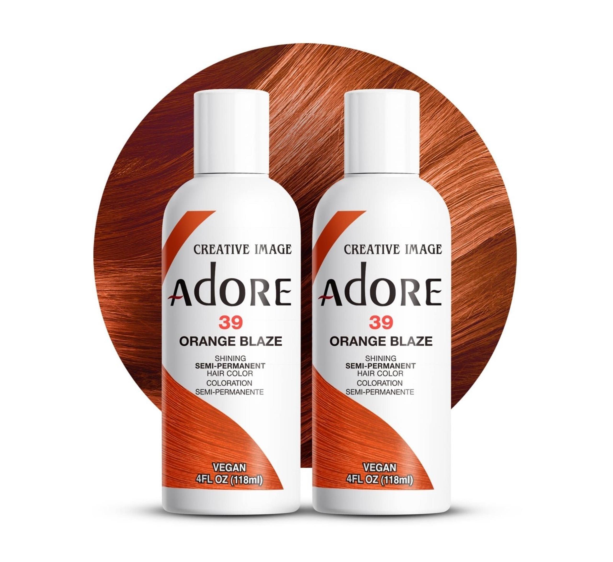 Set of TWO 39 Orange Blaze Hair Dye 4 Oz - Adore
