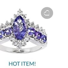 Blue Tanzanite Sterling Silver Ring 2.07TCW valentine engagement