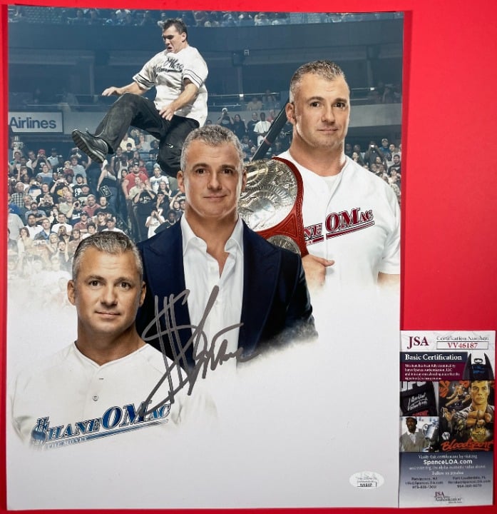 WWE NXT Shane McMahon Signed 11x14 Photo G Autograph Wrestlemania JSA COA