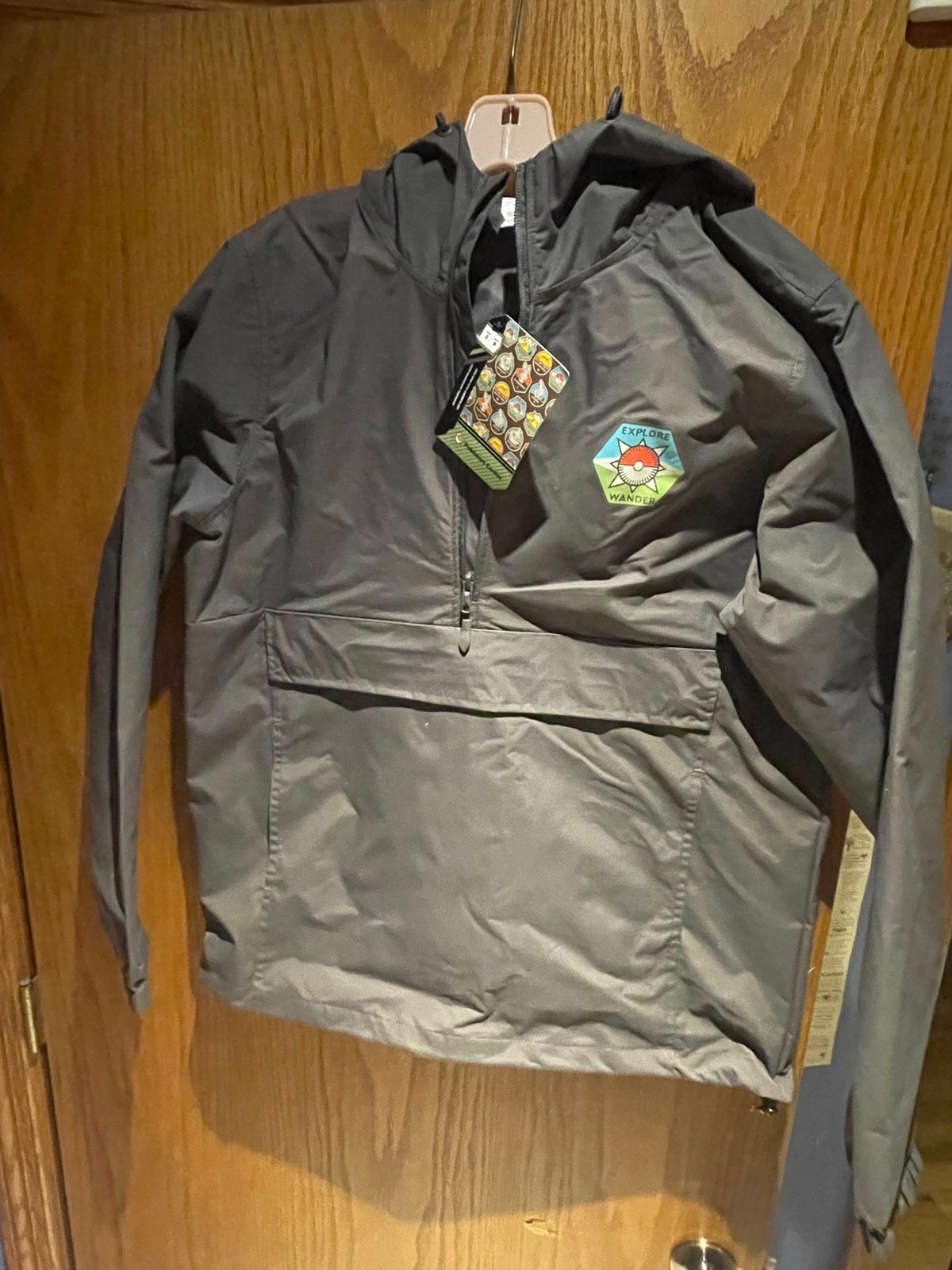 NWT Rare Discontinued Outdoors with Pokémon Graphite Windbreaker Jacket - Small