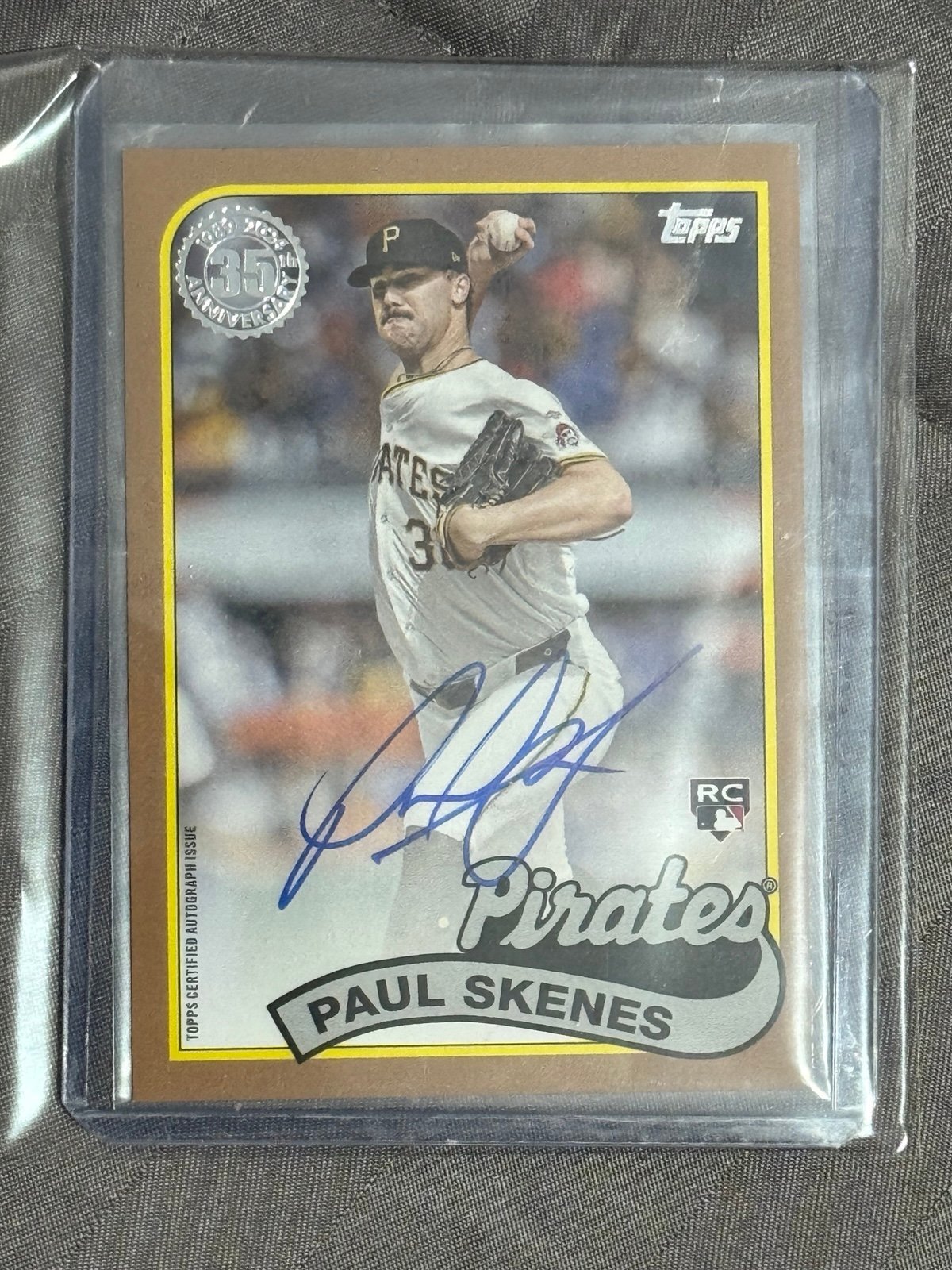 2024 Topps Update Paul Skenes gold Auto 10/50