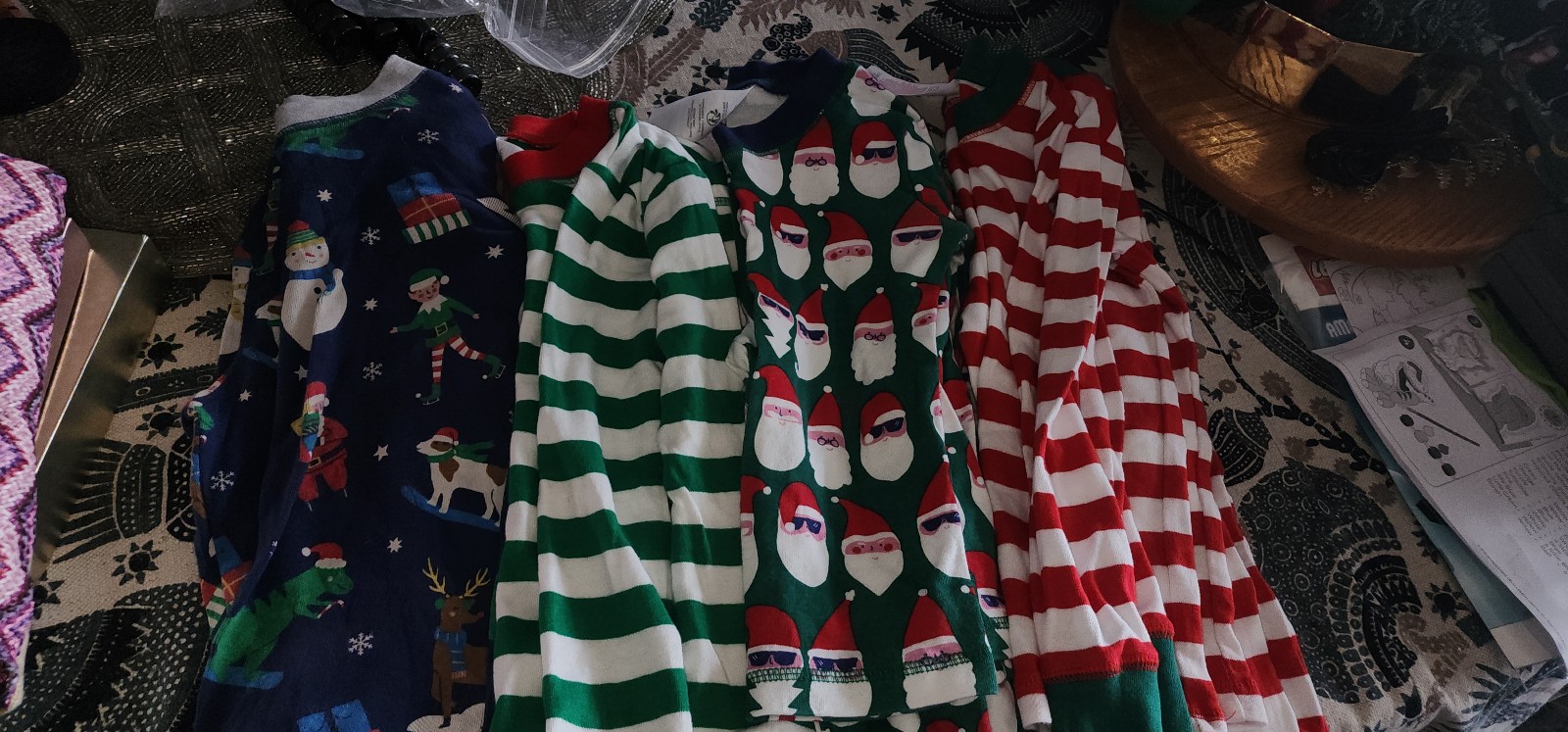 Mini boden 4 y (4) snug fitting pj sets