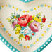 Pioneer Woman Ceramic Pie Plate Set Heart Shaped Stoneware Baking Dish Floral