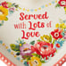 Pioneer Woman Ceramic Pie Plate Set Heart Shaped Stoneware Baking Dish Floral