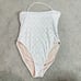 J. Crew white High-leg bandeau one-piece in laser-cut eyelet