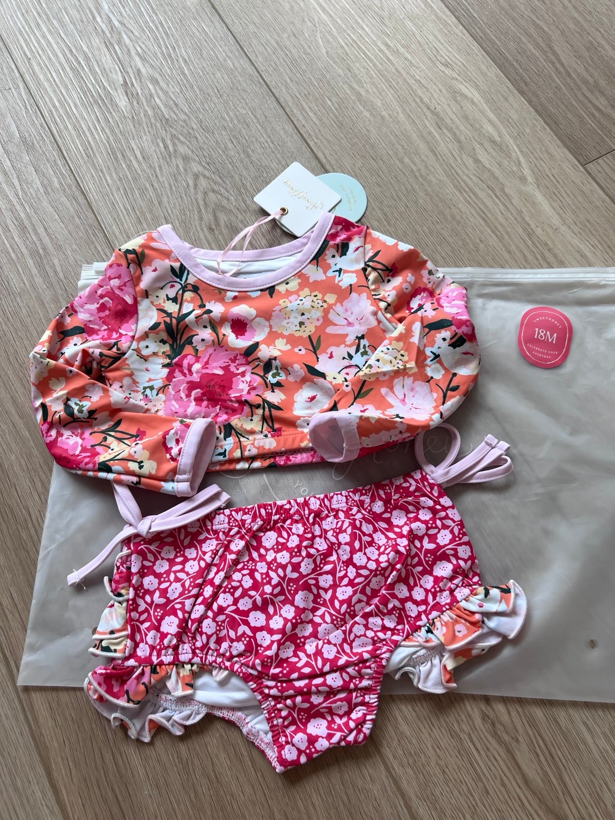 SweetHoney two piece toddler bathing suit