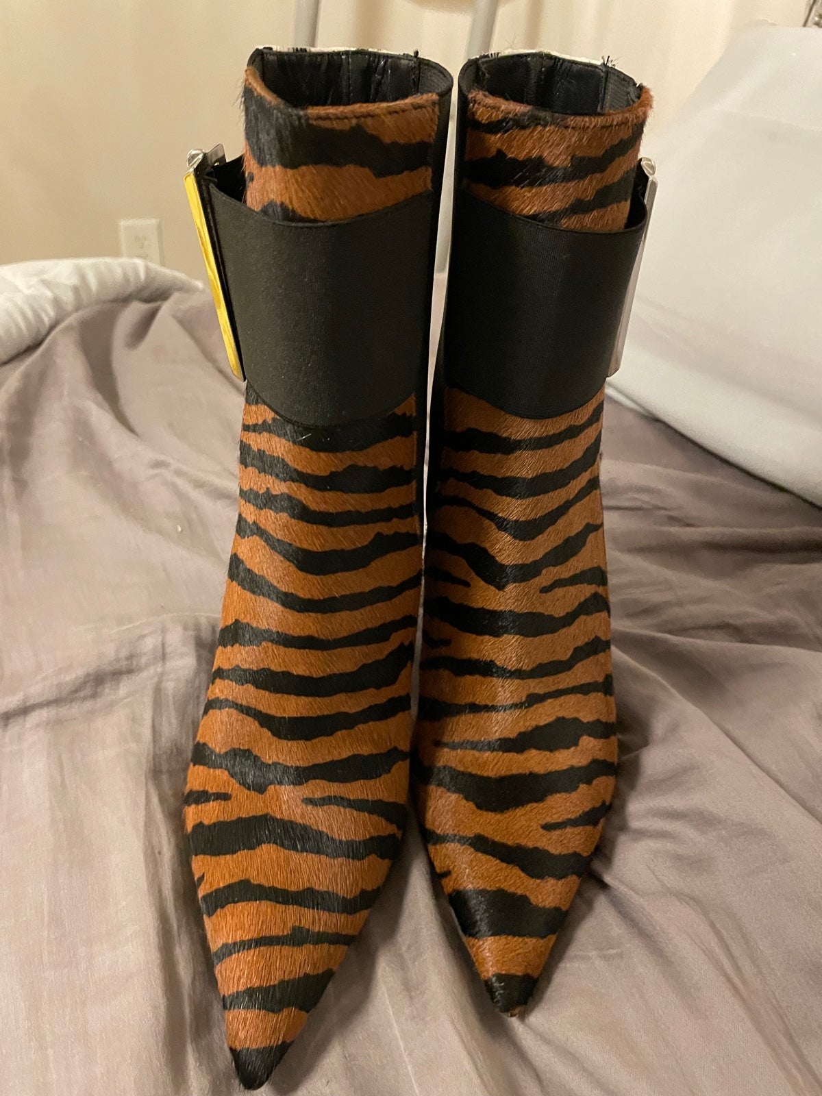 Just Cavalli animal print booties