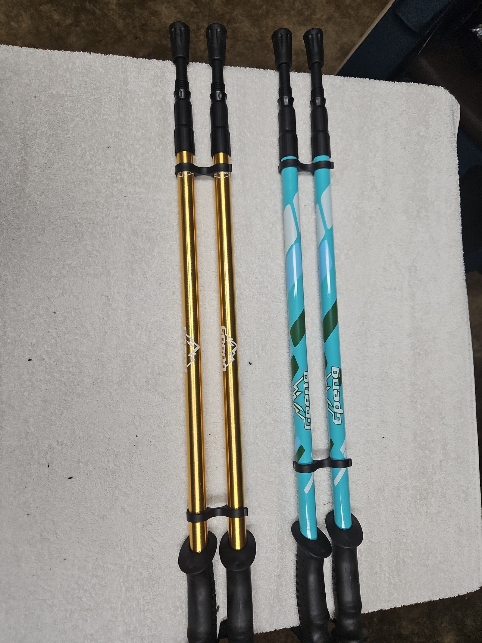 Trekking poles 4 pair bundle