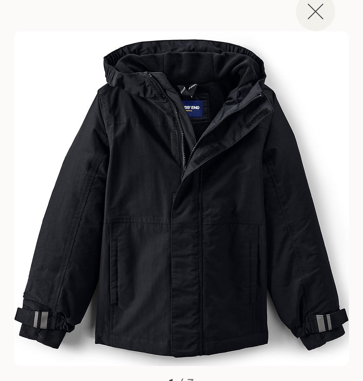 Kids Squall Waterproof Insulated Winter Jacket Lands End NEW WITH TAGS