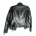 Topshop Quilted Black Faux Leather Moto Biker Jacket