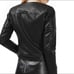 Topshop Quilted Black Faux Leather Moto Biker Jacket