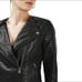 Topshop Quilted Black Faux Leather Moto Biker Jacket