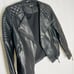 Topshop Quilted Black Faux Leather Moto Biker Jacket