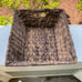 Large Brown Rectangular Boho Wicker Basket with Handles