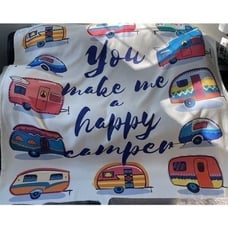 You Make Me Happy Camper Bed Throws Blankets Flannel Microfiber Comfort Queen