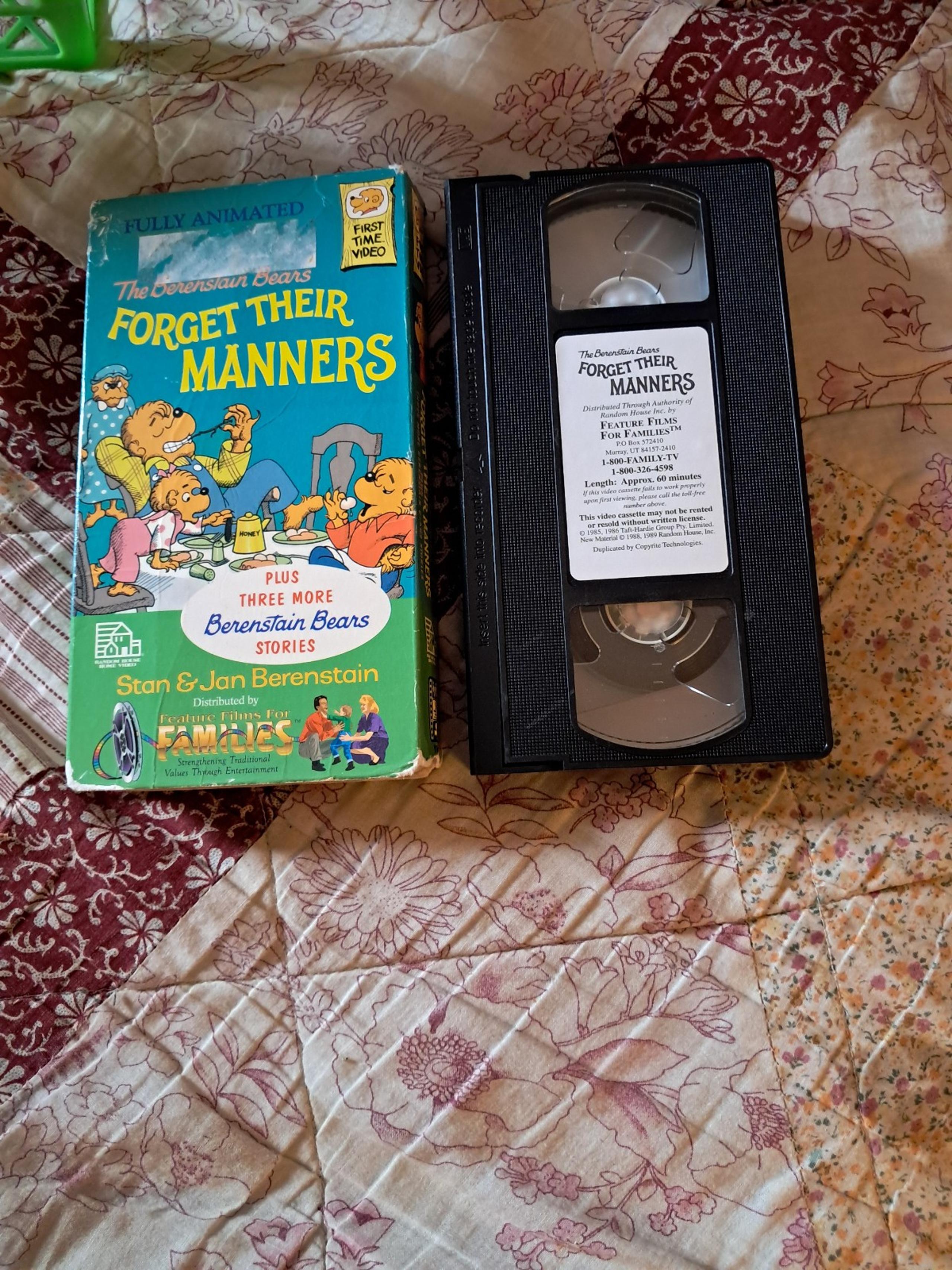 1989 The Berenstain Bears Forget their manners VHS