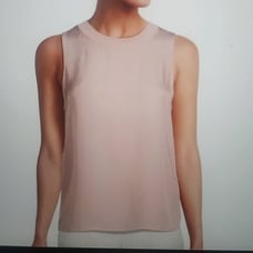 VINCE RIBBED CREWNECK SHELL