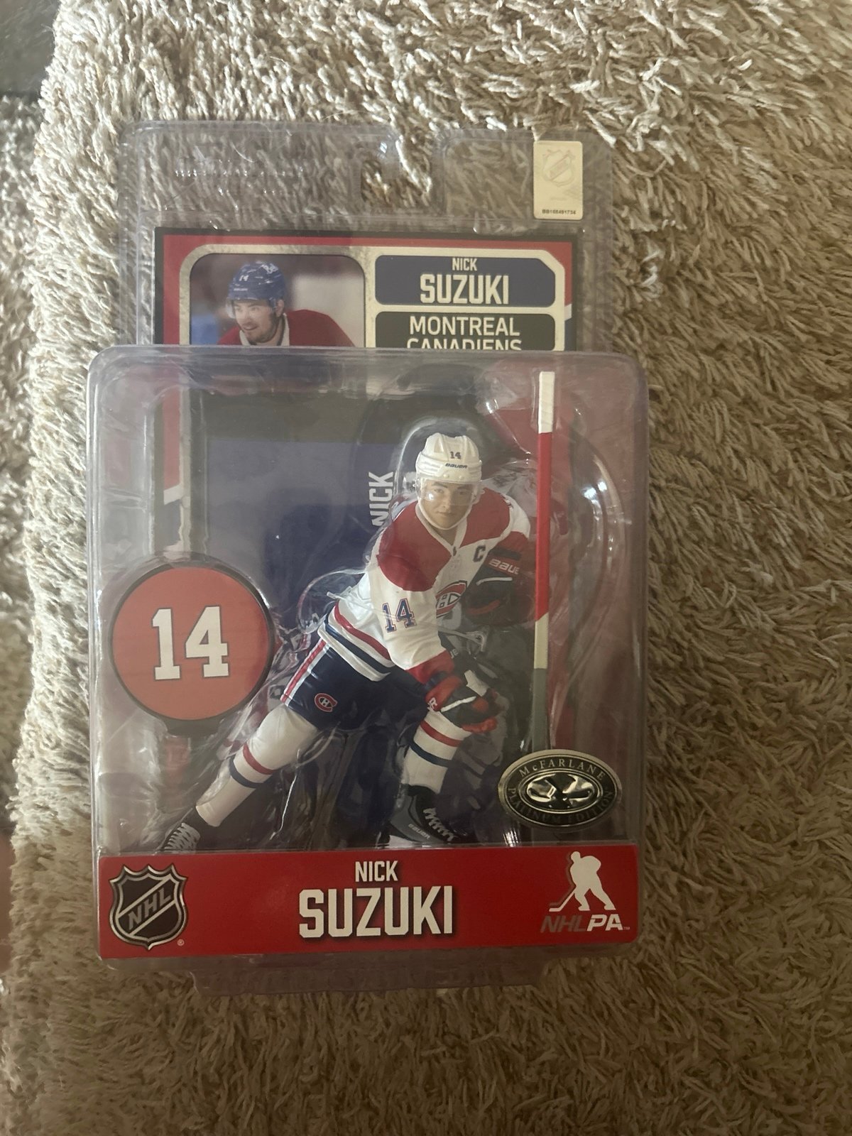 McFarlane Sports Montreal Canadians Nick Suzuki Platinum