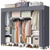 LOKEME Portable Closet 67 Inch Wardrobe Closet for Hanging Clothes with 4 Hangin