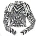 AFRM Adria Zebra Halter Crop Top